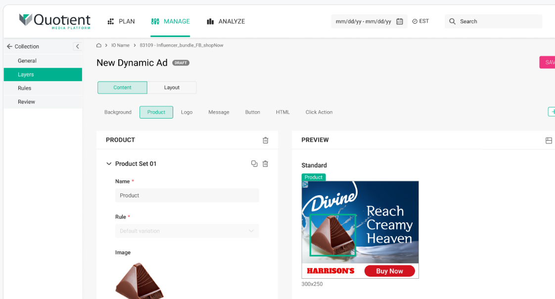 Applied template example